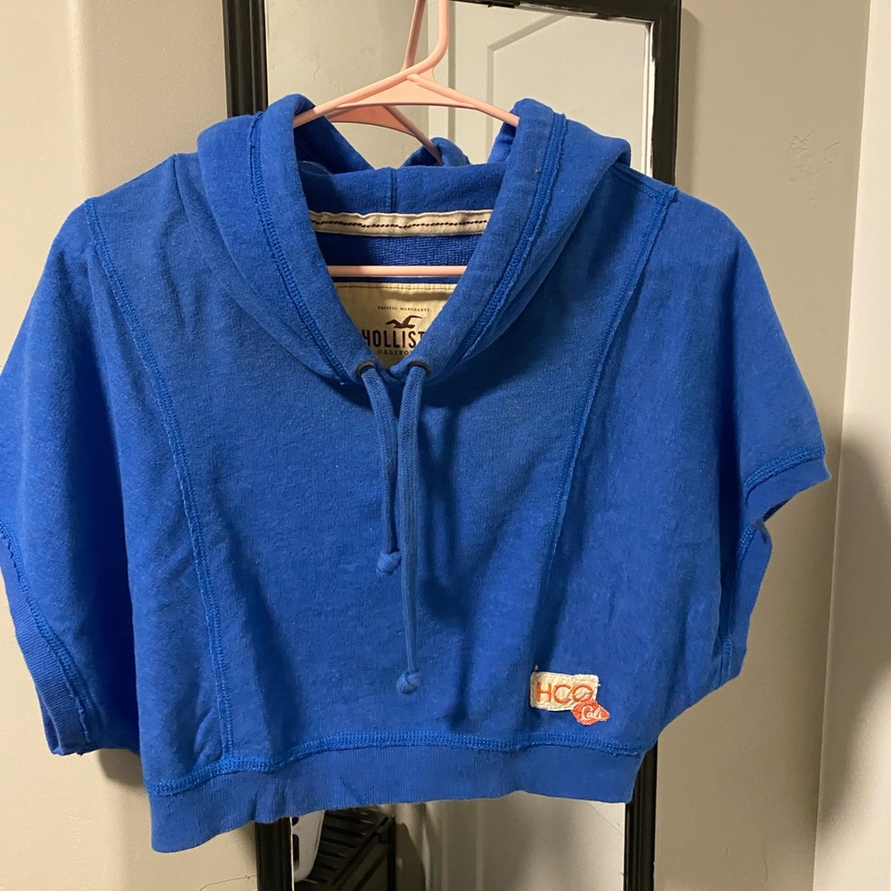 Hollister Sleeveless Cropped Hoodie